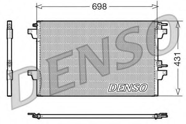 DENSO - DCN23021 - Конденсатор, кондиционер (Кондиционер)