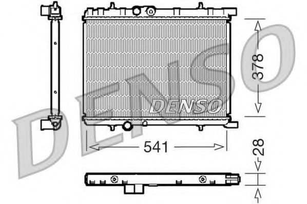 DENSO - DRM21032 - Радиатор, охлаждение двигателя (Охлаждение)