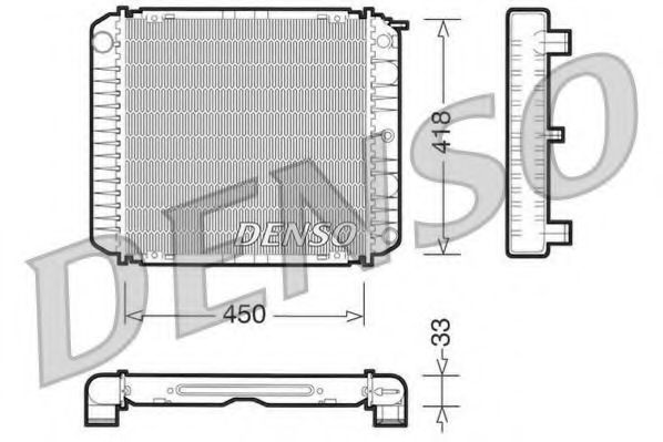 DENSO - DRM33004 - Радиатор, охлаждение двигателя (Охлаждение)