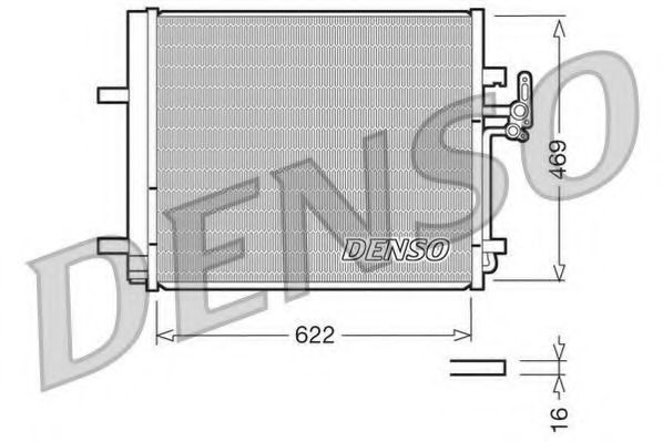 DENSO - DCN10016 - Конденсатор, кондиционер (Кондиционер)