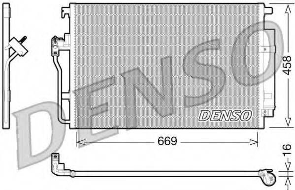 DENSO - DCN17056 - Конденсатор, кондиционер (Кондиционер)