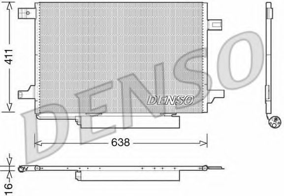 DENSO - DCN17004 - Конденсатор, кондиционер (Кондиционер)