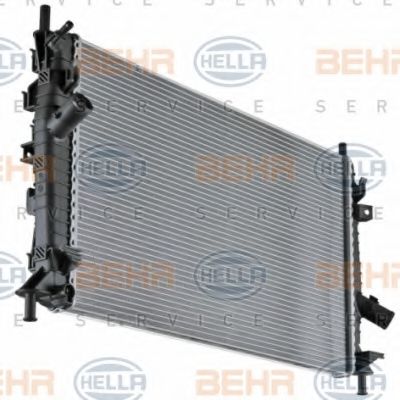 BEHR HELLA SERVICE - 8MK 376 764-261 - Радиатор, охлаждение двигателя (Охлаждение)