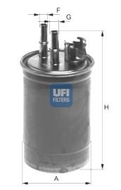 UFI - 24.409.00 - Топливный фильтр (Система подачи топлива)
