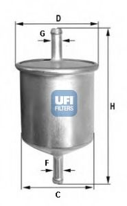 UFI - 31.529.00 - Топливный фильтр (Система подачи топлива)