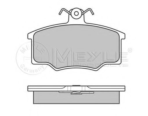 MEYLE - 025 205 7419 - Комплект тормозных колодок, дисковый тормоз (Тормозная система)