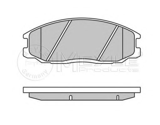 MEYLE - 025 235 6916/W - Комплект тормозных колодок, дисковый тормоз (Тормозная система)