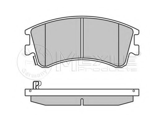 MEYLE - 025 240 4618/W - Комплект тормозных колодок, дисковый тормоз (Тормозная система)