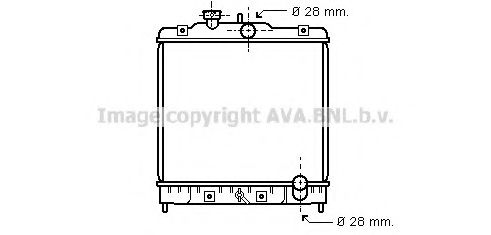 AVA QUALITY COOLING - HD2031 - Радиатор, охлаждение двигателя