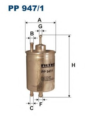 FILTRON - PP947/1 - Топливный фильтр (Система подачи топлива)