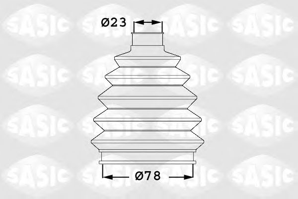 SASIC - 1906019 - Комплект пылника, приводной вал (Привод колеса)
