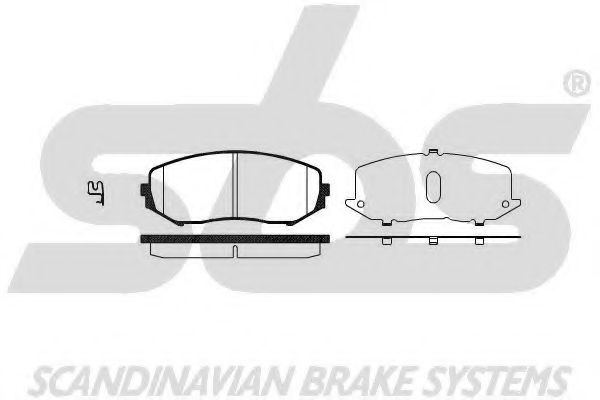 SBS - 1501225220 - Комплект тормозных колодок, дисковый тормоз (Тормозная система)