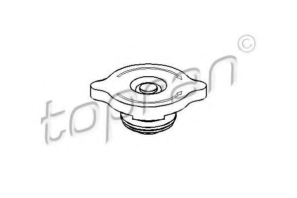 TOPRAN - 103 385 - Крышка, резервуар охлаждающей жидкости (Охлаждение)