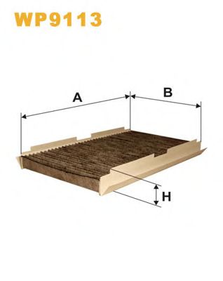 WIX FILTERS - WP9113 - Фильтр, воздух во внутренном пространстве (Отопление / вентиляция)