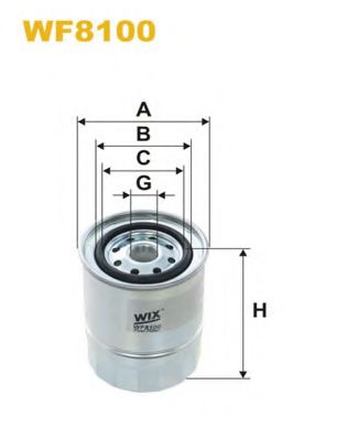 WIX FILTERS - WF8100 - Топливный фильтр (Система подачи топлива)