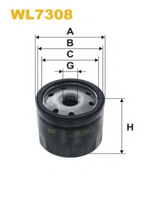 WIX FILTERS - WL7308 - Масляный фильтр (Смазывание)