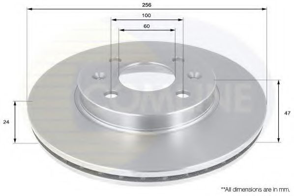 COMLINE - ADC1052V - Тормозной диск (Тормозная система)