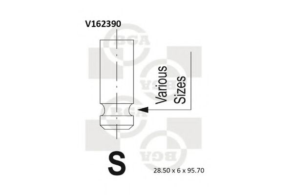 BGA - V162390 - Впускной клапан (Управление двигателем)