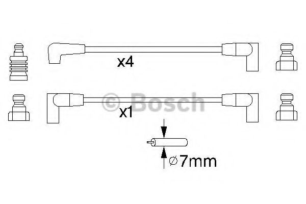 BOSCH - 0 986 356 852 - Комплект проводов зажигания (Система зажигания)