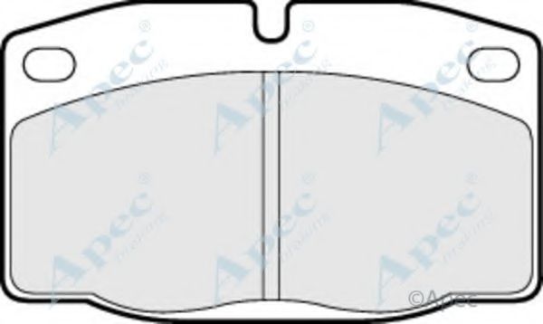 APEC BRAKING - PAD428 - Комплект тормозных колодок, дисковый тормоз (Тормозная система)