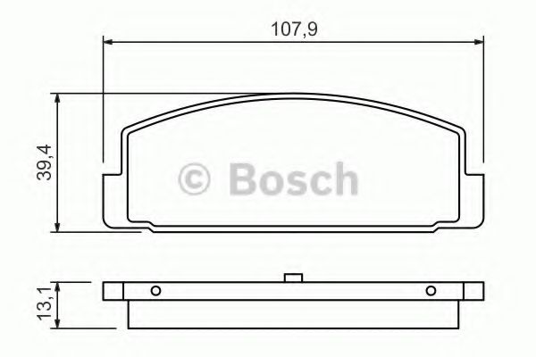 BOSCH - 0 986 424 295 - Комплект тормозных колодок, дисковый тормоз (Тормозная система)