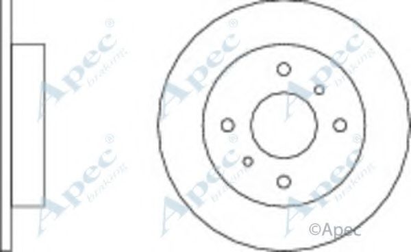 APEC BRAKING - DSK641 - Тормозной диск (Тормозная система)