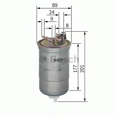 BOSCH - 0 450 906 374 - Топливный фильтр (Система подачи топлива)