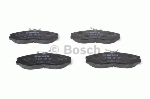 BOSCH - 0 986 424 204 - Комплект тормозных колодок, дисковый тормоз (Тормозная система)