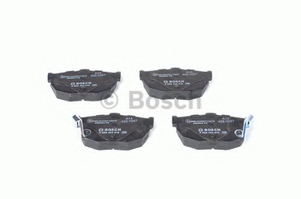 BOSCH - 0 986 424 418 - Комплект тормозных колодок, дисковый тормоз (Тормозная система)