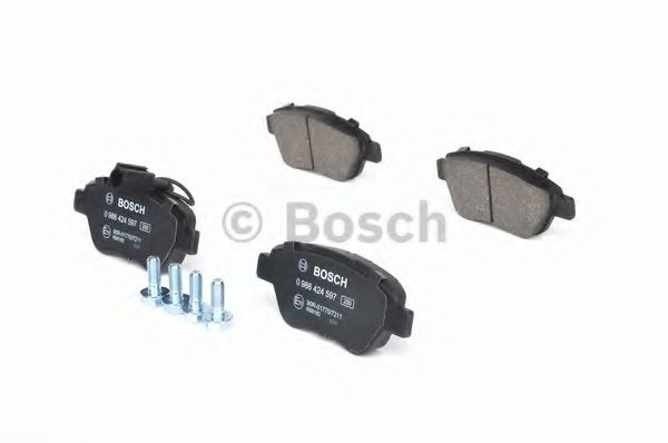 BOSCH - 0 986 424 597 - Комплект тормозных колодок, дисковый тормоз (Тормозная система)