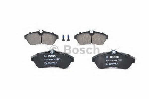 BOSCH - 0 986 424 635 - Комплект тормозных колодок, дисковый тормоз (Тормозная система)