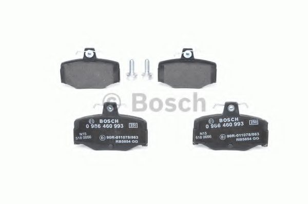 BOSCH - 0 986 460 993 - Комплект тормозных колодок, дисковый тормоз (Тормозная система)