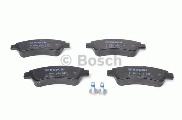 BOSCH - 0 986 494 027 - Комплект тормозных колодок, дисковый тормоз (Тормозная система)