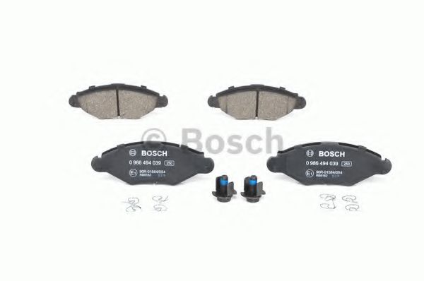 BOSCH - 0 986 494 039 - Комплект тормозных колодок, дисковый тормоз (Тормозная система)