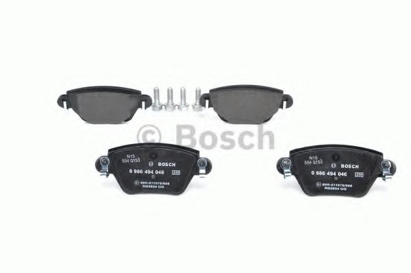 BOSCH - 0 986 494 046 - Комплект тормозных колодок, дисковый тормоз (Тормозная система)