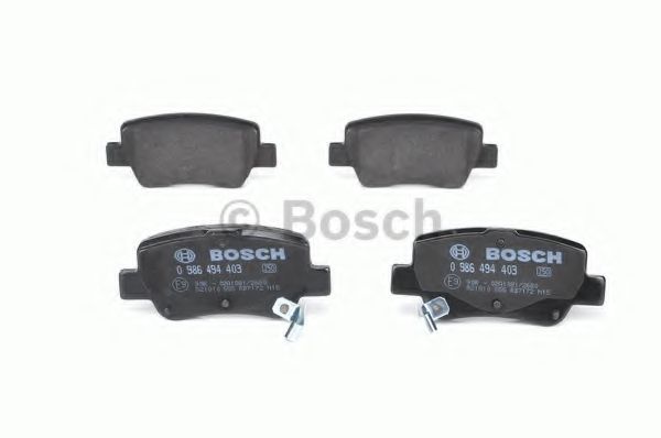 BOSCH - 0 986 494 403 - Комплект тормозных колодок, дисковый тормоз (Тормозная система)