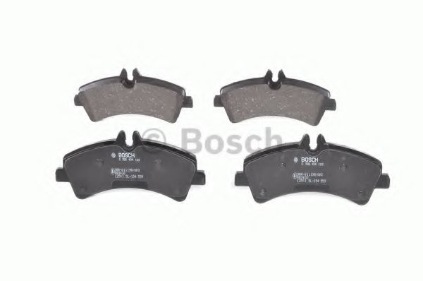 BOSCH - 0 986 494 122 - Комплект тормозных колодок, дисковый тормоз (Тормозная система)