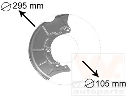 VAN WEZEL - 5888372 - Отражатель, диск тормозного механизма (Тормозная система)