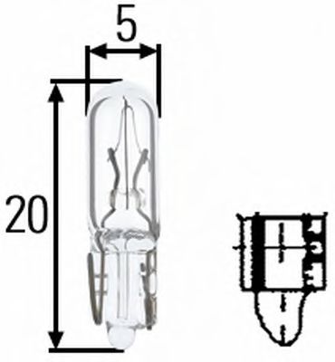 HELLA - 8GP 938 026-001 - Лампа накаливания, дополнительный фонарь сигнала торможения (Сигнализация)