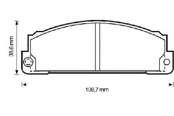 BENDIX - 571362B - Комплект тормозных колодок, дисковый тормоз