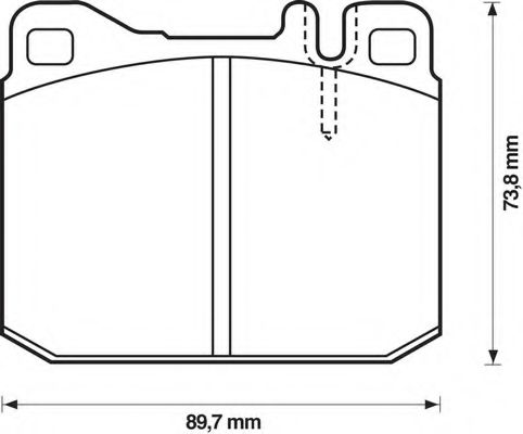 BENDIX - 571372B - Комплект тормозных колодок, дисковый тормоз