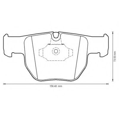 BENDIX - 572507B - Комплект тормозных колодок, дисковый тормоз