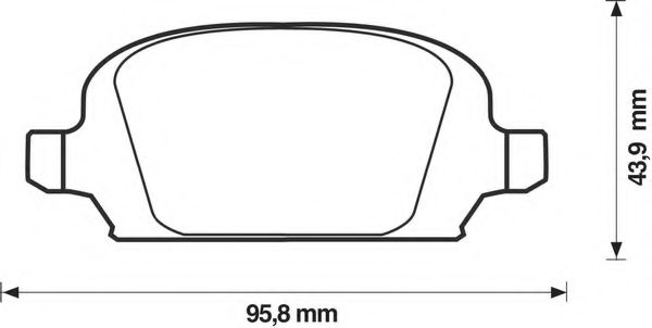 BENDIX - 573009B - Комплект тормозных колодок, дисковый тормоз