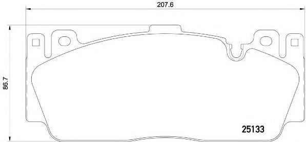 BREMBO - P 06 079 - Комплект тормозных колодок, дисковый тормоз (Тормозная система)