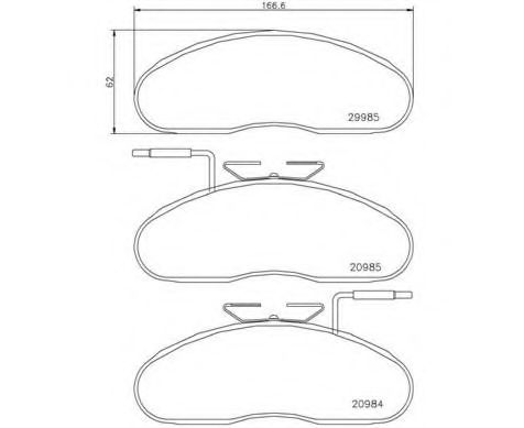 BREMBO - P B7 002 - Комплект тормозных колодок, дисковый тормоз (Тормозная система)