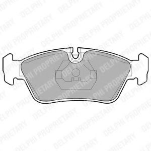 DELPHI - LP710 - Комплект тормозных колодок, дисковый тормоз (Тормозная система)