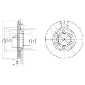 DELPHI - BG2561 - Тормозной диск (Тормозная система)