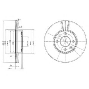 DELPHI - BG2693 - Тормозной диск (Тормозная система)