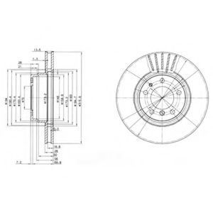 DELPHI - BG3039 - Тормозной диск (Тормозная система)