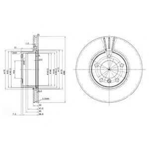 DELPHI - BG3043 - Тормозной диск (Тормозная система)